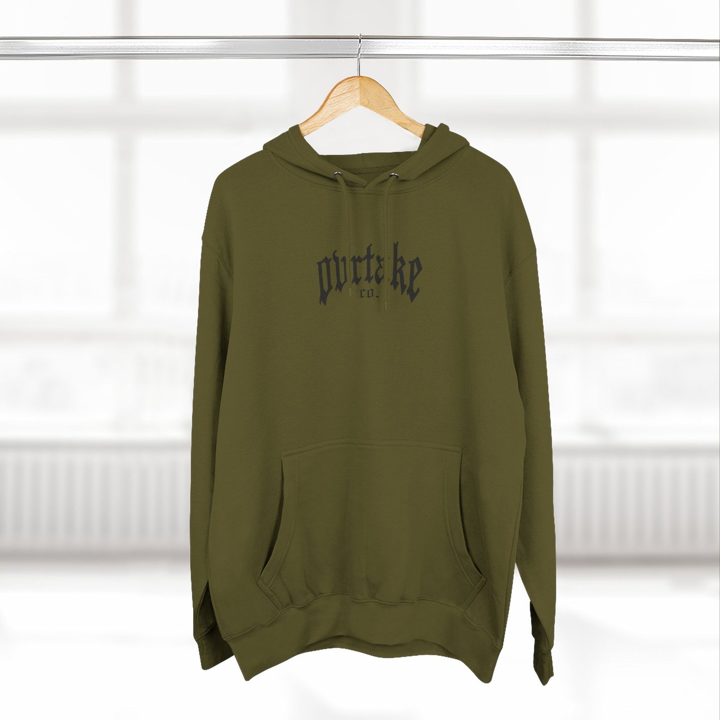 Three-Panel Fleece Hoodie — "Fuel the World" Motivational Hoodie
