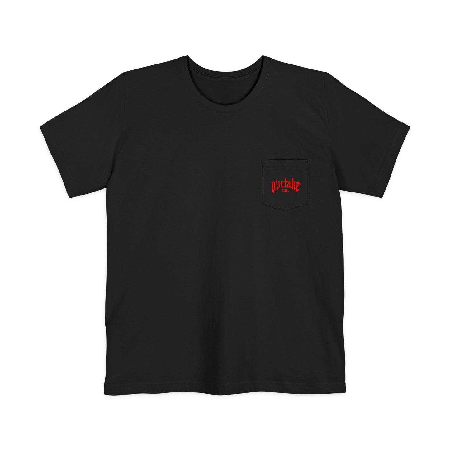 Phoenix Fire Pocket T — Back Graphic & Chest Script