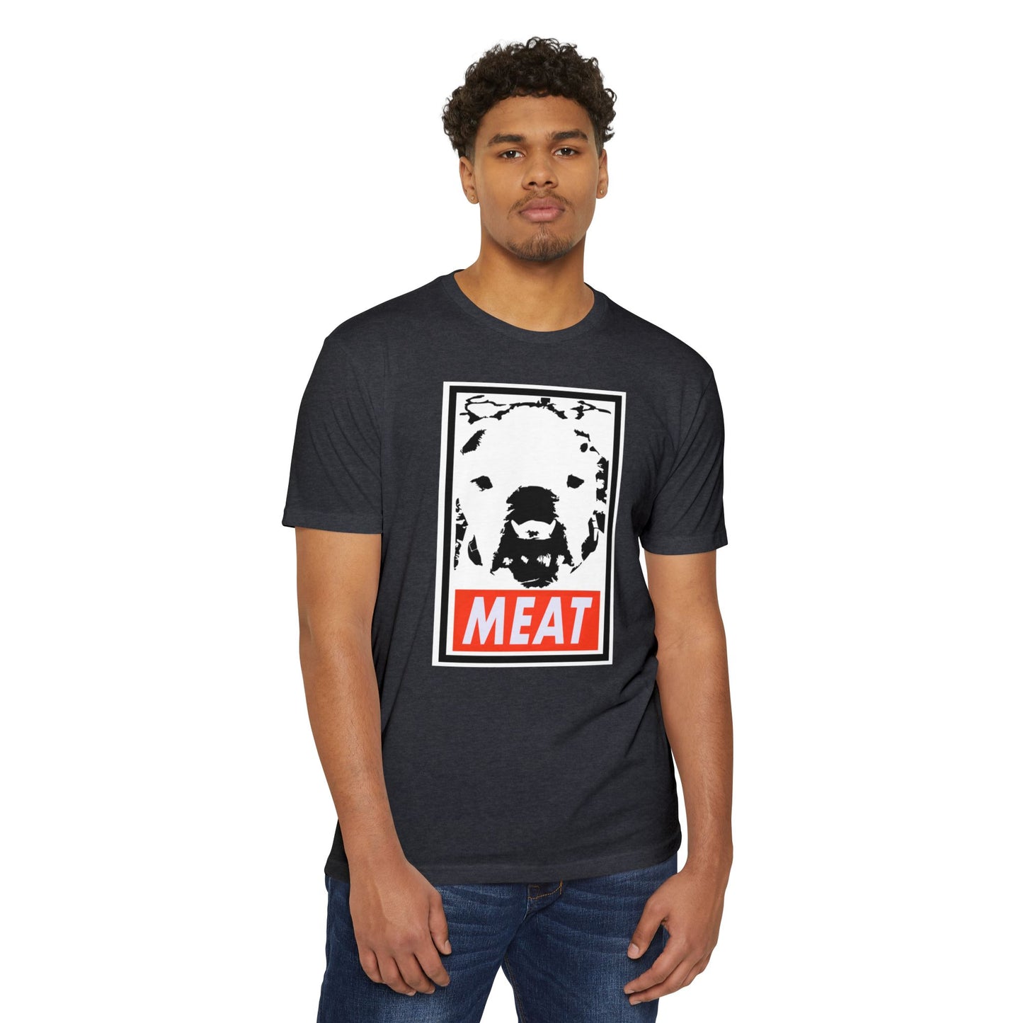 Obey Meats Unisex CVC Jersey T-shirt