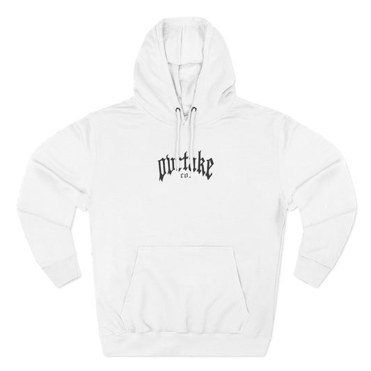 Three-Panel Fleece Hoodie — "Fuel the World" Motivational Hoodie