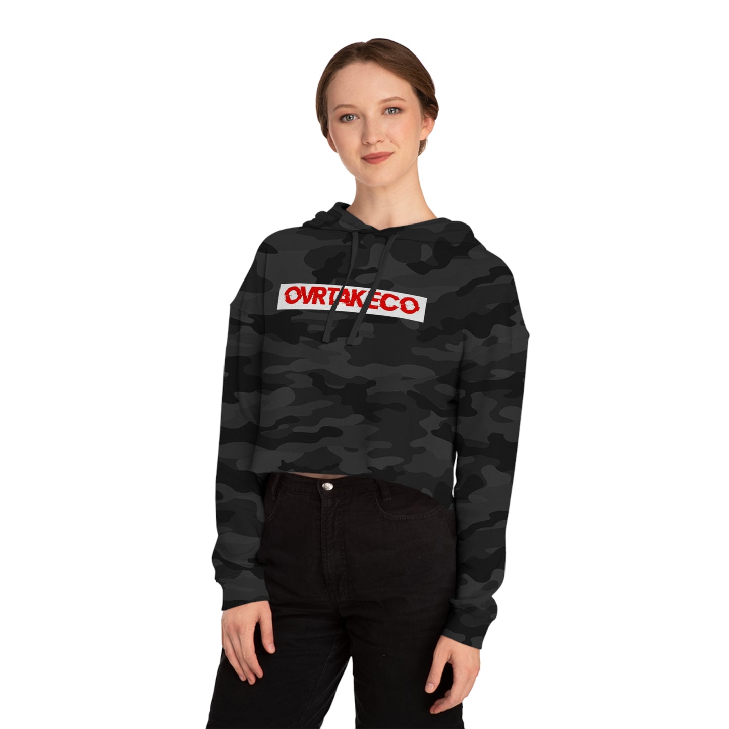 Static Women’s Cropped Hooded Sweatshirt