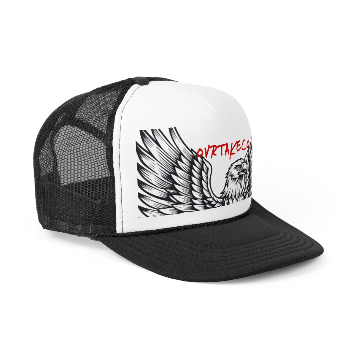 NWT Custom Hand-Embellished Eagle Mesh Trucker Hat ?✨ Black Eagle Edition – CharterBeckett main image 3
