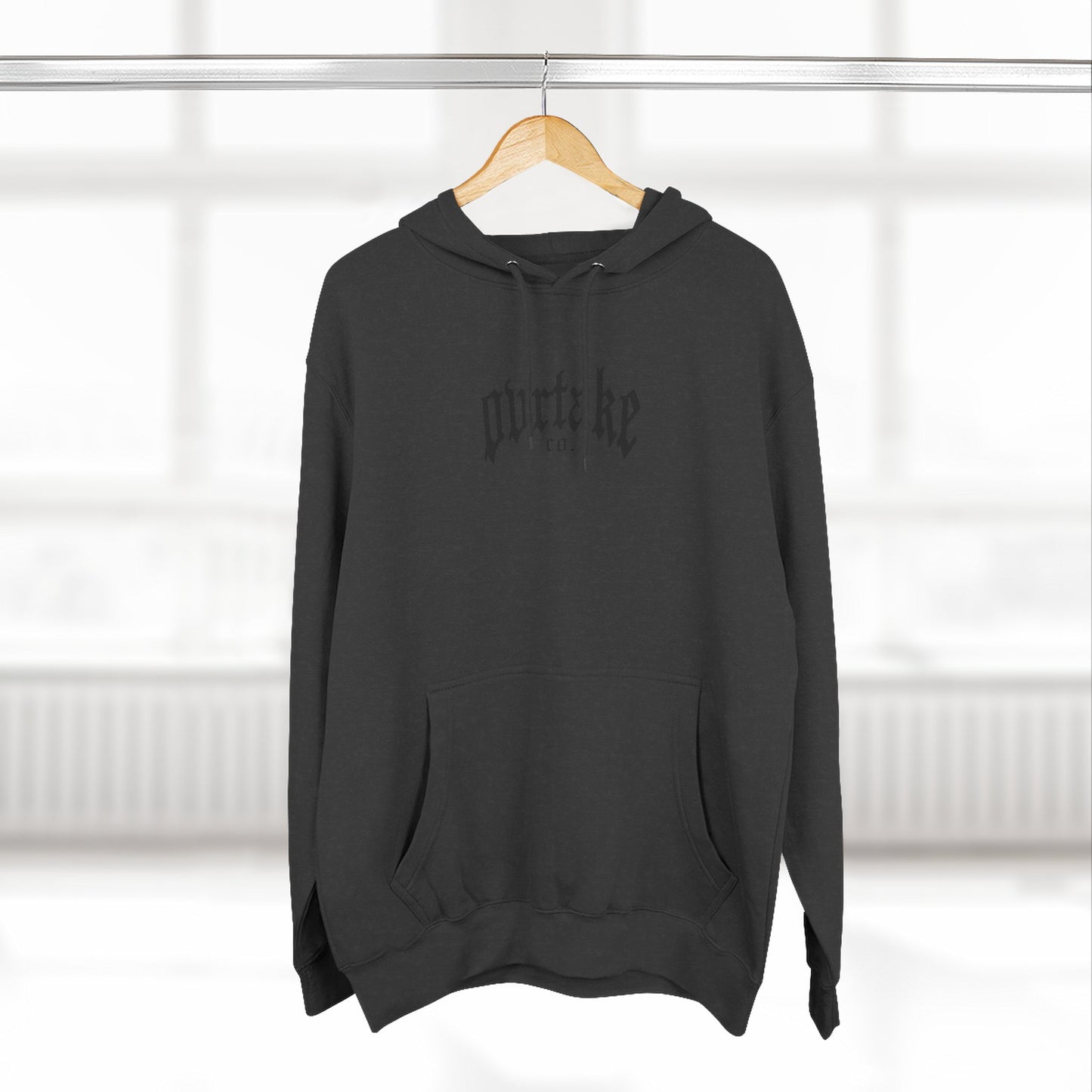 Three-Panel Fleece Hoodie — "Fuel the World" Motivational Hoodie