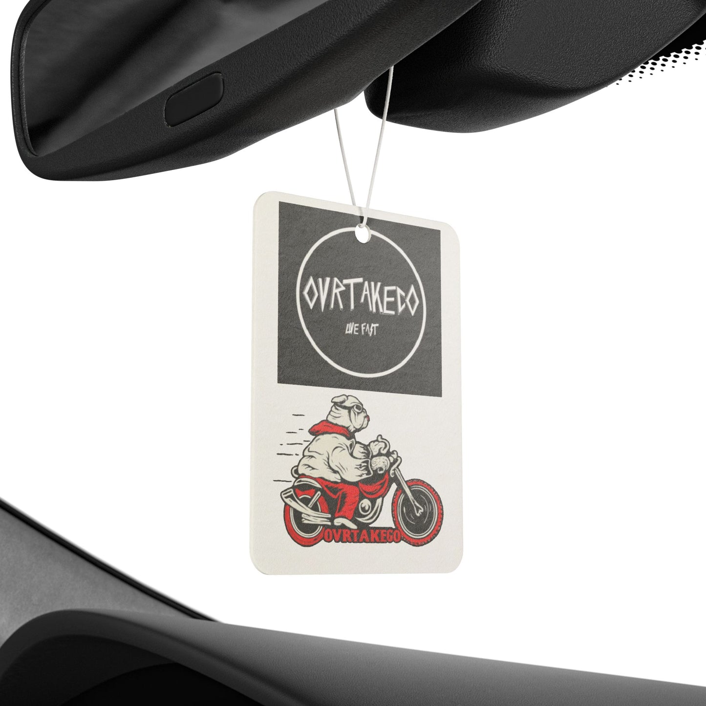 Copy of Meaty Car Air Freshener — Retro Bear 'MEAT' Graphic Scent Tag