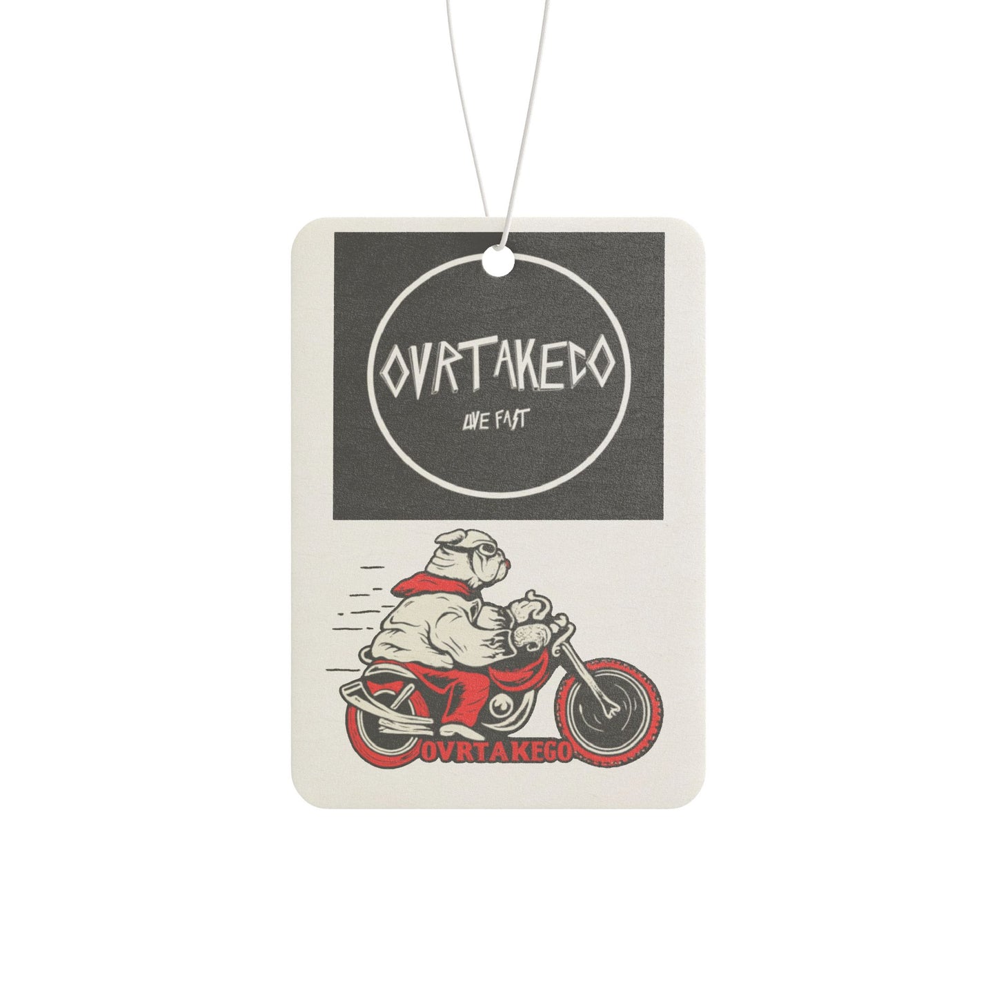 Copy of Meaty Car Air Freshener — Retro Bear 'MEAT' Graphic Scent Tag