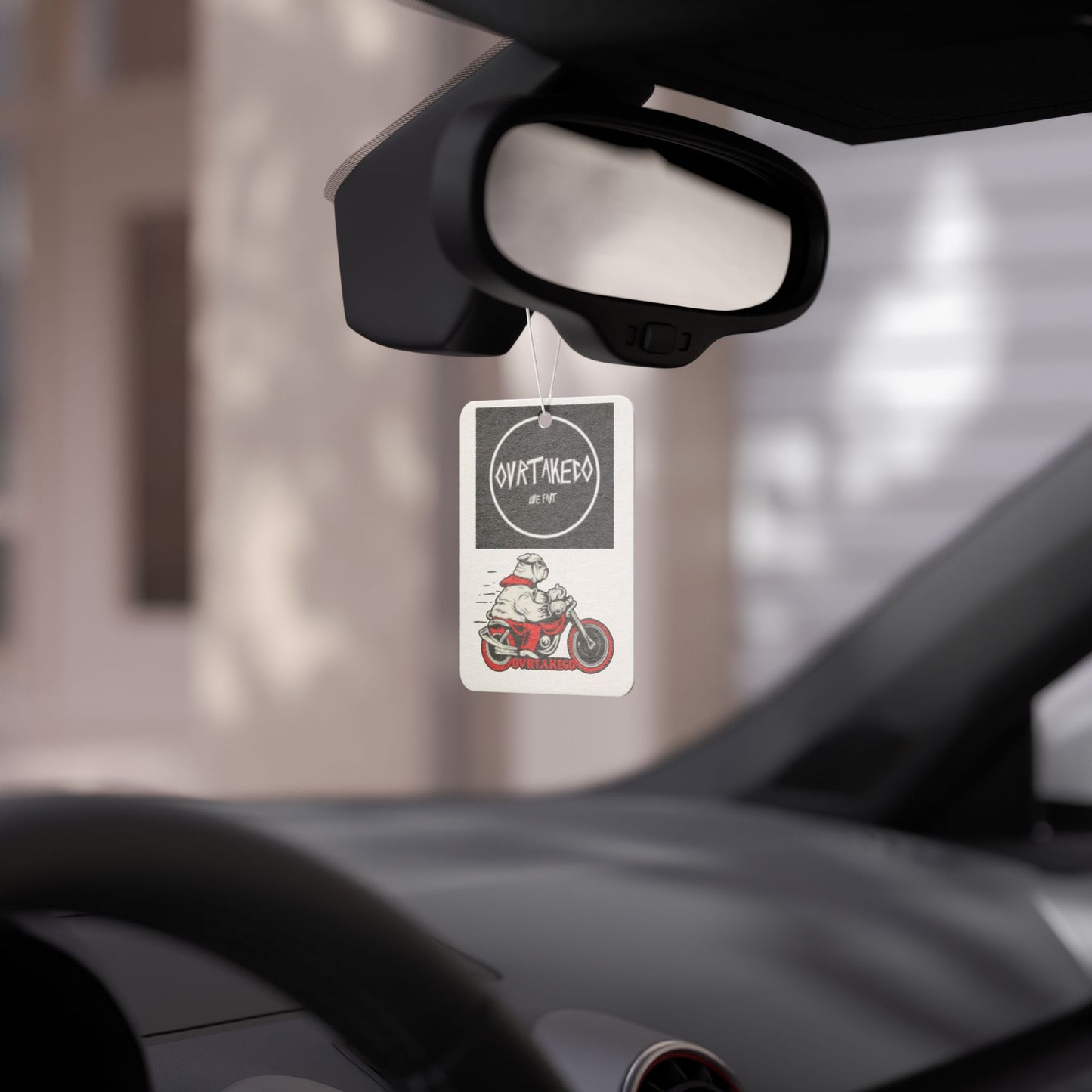 Copy of Meaty Car Air Freshener — Retro Bear 'MEAT' Graphic Scent Tag
