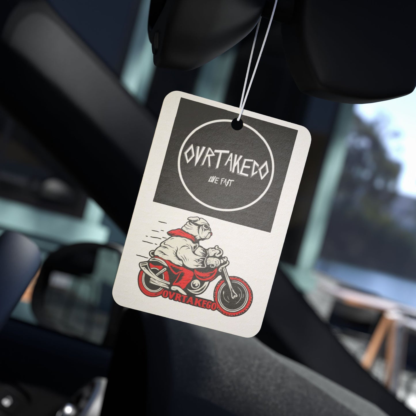 Copy of Meaty Car Air Freshener — Retro Bear 'MEAT' Graphic Scent Tag