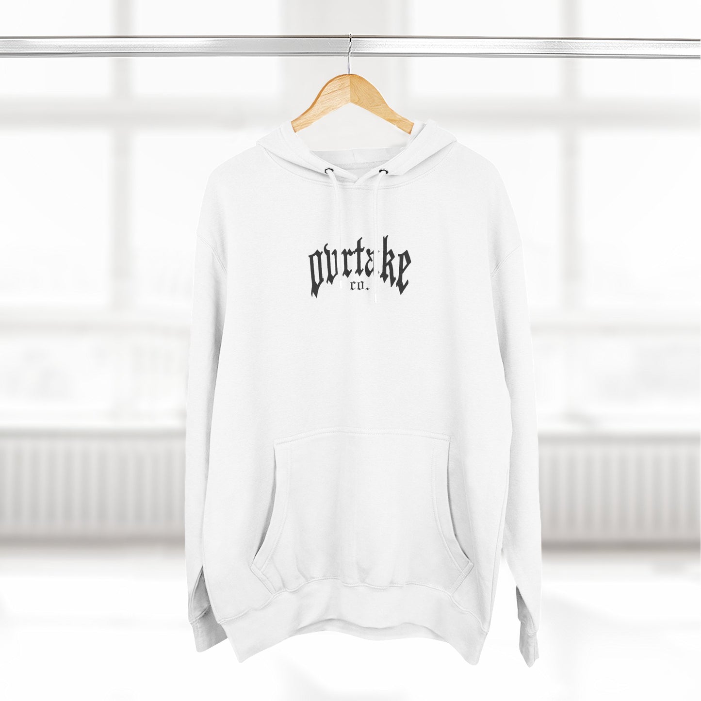 Three-Panel Fleece Hoodie — "Fuel the World" Motivational Hoodie