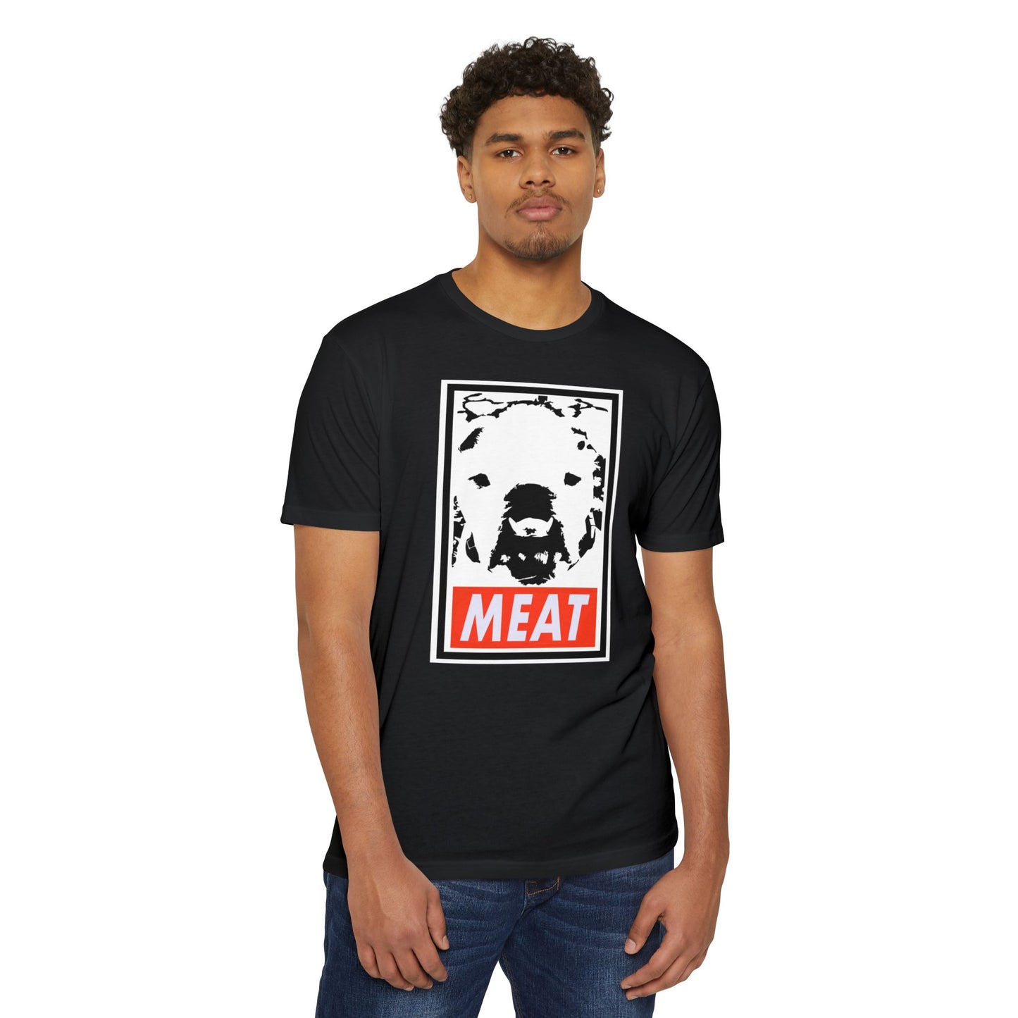 Obey Meats Unisex CVC Jersey T-shirt